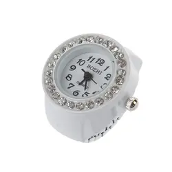 Кольцо на палец часы Шикарный белый горный хрусталь для женщин