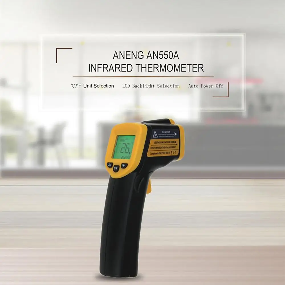 

ANENG AN550A Infrared Thermometer LCD Digital Display Laser Temperature Meter