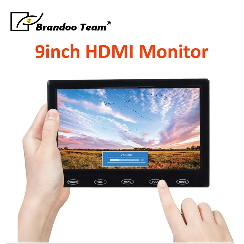 9 дюймовый сенсорный экран HDMI для автомобильного монитора с поддержкой выхода