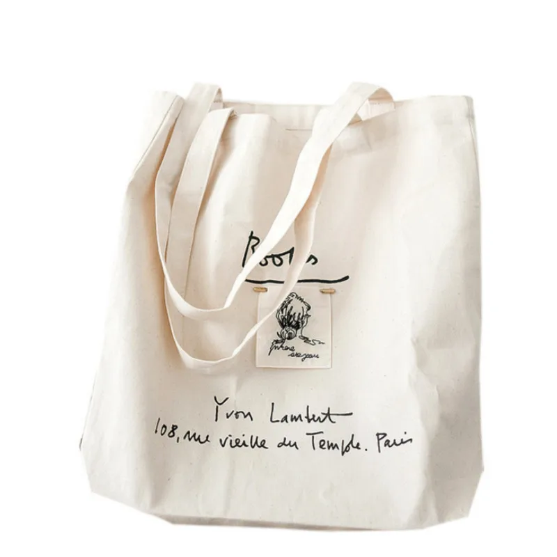 Женские модные сумки для покупок из парусины с буквами, женские сумки для студентов в студенческом стиле, простые повседневные сумки на плечо