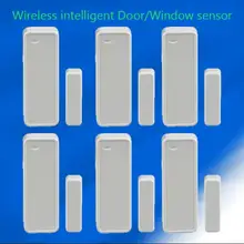 6pcs/lot 433MHZ Wireless Door/window magnet sensor for smart home security WIFI GSM alarm system