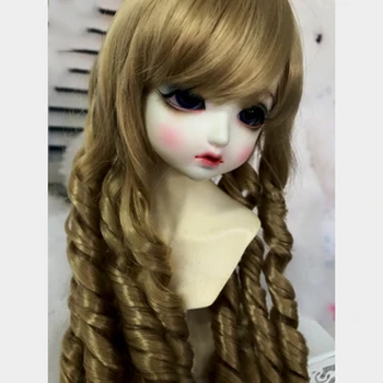 

Allaosify bja hair 2018 Newest 1/3 Bjd Wig High Temperature Long Fashion rolls Wire Bjd Wig MSD SD For BJD Doll free shipping
