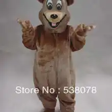 Happy Bear Маскоты костюм для взрослых Размеры счастливой улыбкой бурый медведь Маскоты костюм EMS sw511
