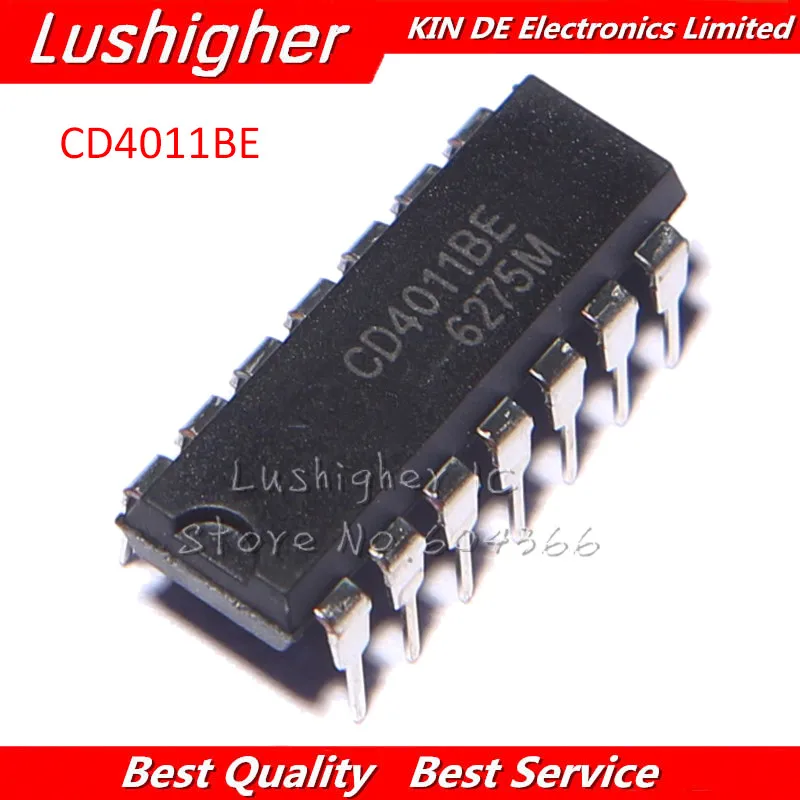 

10PCS CD4011BE DIP14 CD4011 DIP new original IC