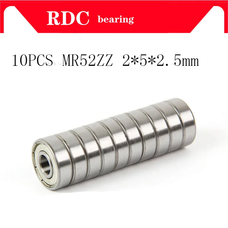 10 шт./лот ABEC-5 MR52ZZ MR52Z MR52 ZZ 2x5x2 5 мм 2*5*2 миниатюрный тонкий стеновой