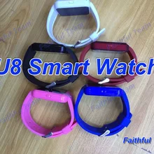 20 штук U8 Смарт-часы с Bluetooth, умные наручные часы для iOS Android OS смартфоны iPhone 5/5S/6/6 S/7 plus samsung huawei xiaomi Телефоны