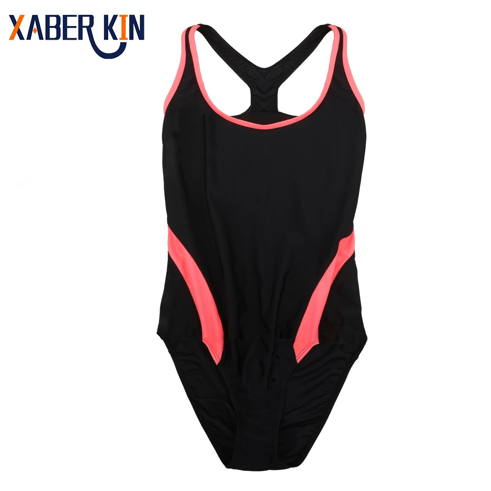 Women Athletic Training Trikini Sporting Swimsuit One Piece Bathing