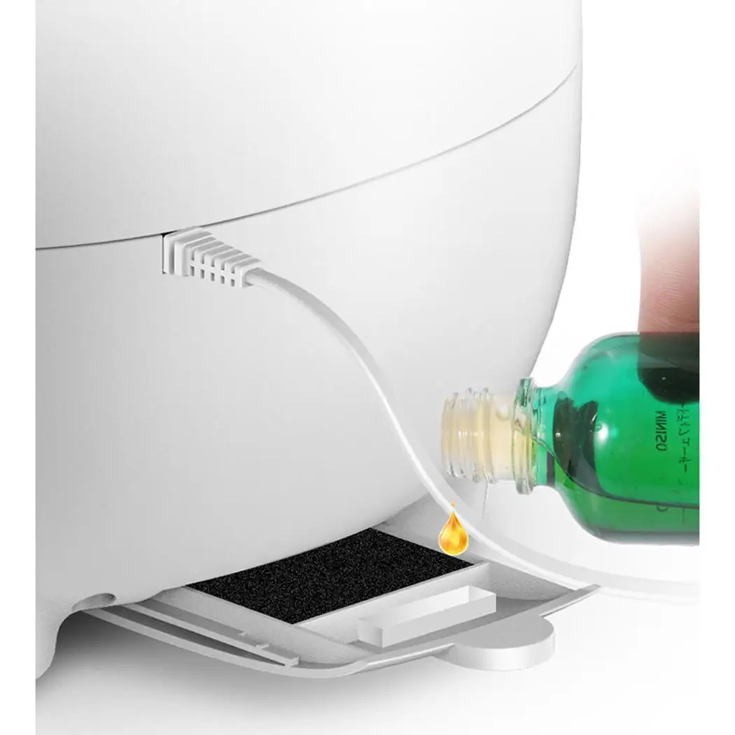 

Home Ultrasonic Air Humidifier 3L Aroma Essential Oil Diffuser USB Humidifier Mute Mist Fogger Maker Air Purify White Office