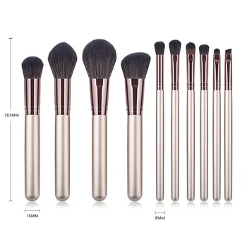 

10pcs Makeup Brushes Set Blusher Powder Foundations Cosmetic Tools Kit @ME88