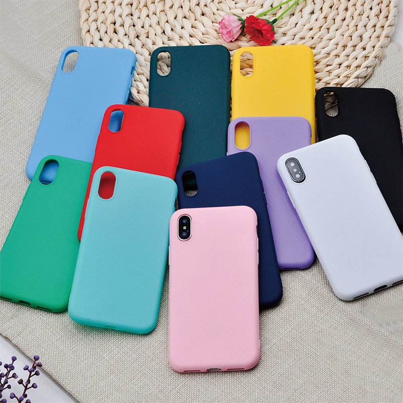 Classic Minimalism Plain Cute Candy Colors Phone Case For iPhone 5 5S