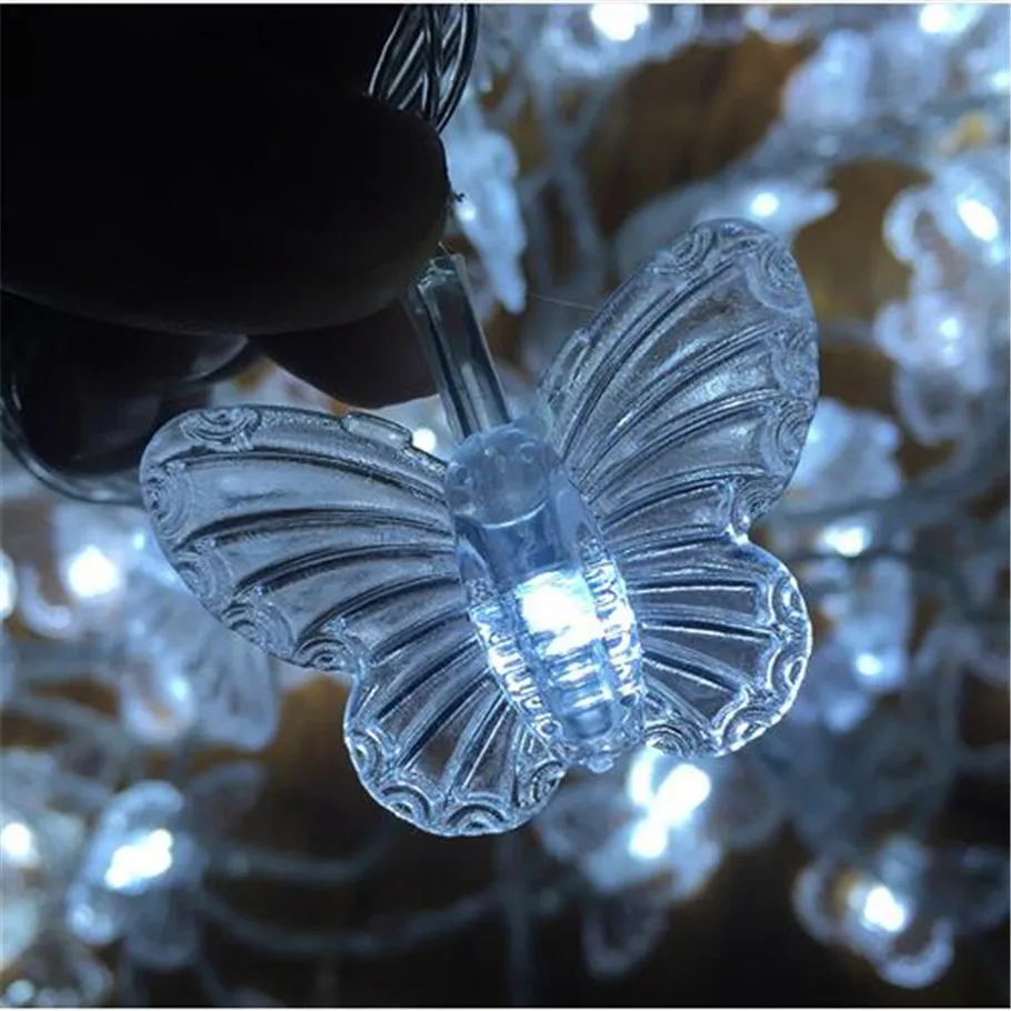

Butterfly Led Lamp 0utdoor Waterproof Led for Garden 220v 5m 28LEDs String lights Wedding light room indoor Decorations for home