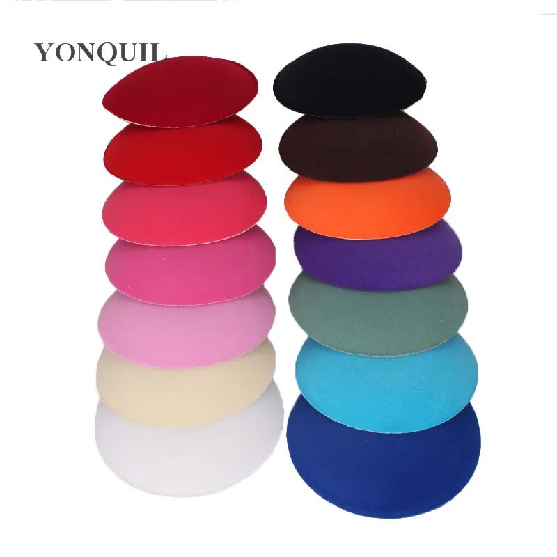 

Multiple colors 7CM teardrop fascinator base millery cute base DIY wedding hair accessories party hats hairstyle material