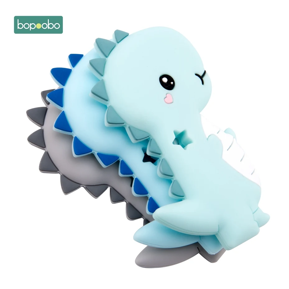 

Bopoobo 6PC Silicone Animal Teether Chewing BPA Free Safety and Natural Teeth Accessories DIY Crafts Crib Toy Baby Teether Gifts