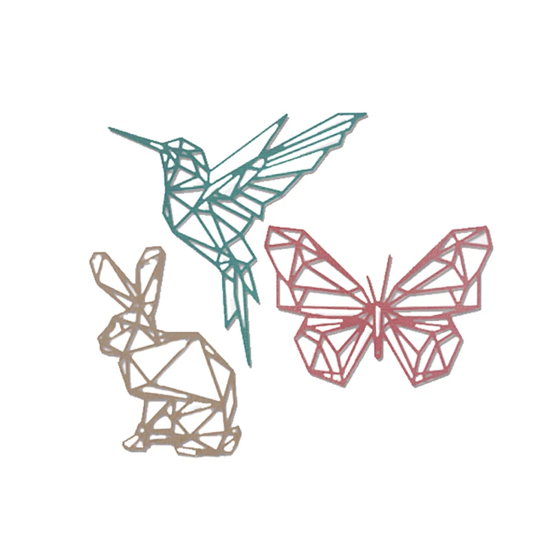 

JC Metal Cutting Dies Scrapbooking Metal Butterfly Bird Rabbit Craft Cut Die Stencil Handmade Album Paper Cards Make Decor Model