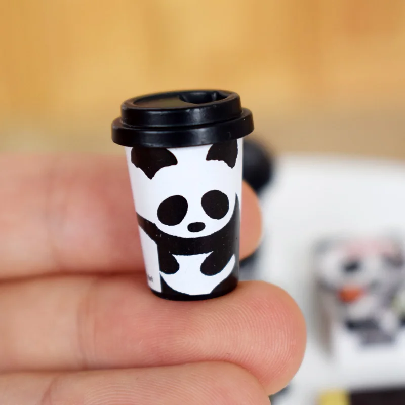 1 комплект Милая панда маленькая кофейная чашка печенье 1/6 BJD кукла еда для кукольного домика миниатюрные кухонные игрушки аксессуары