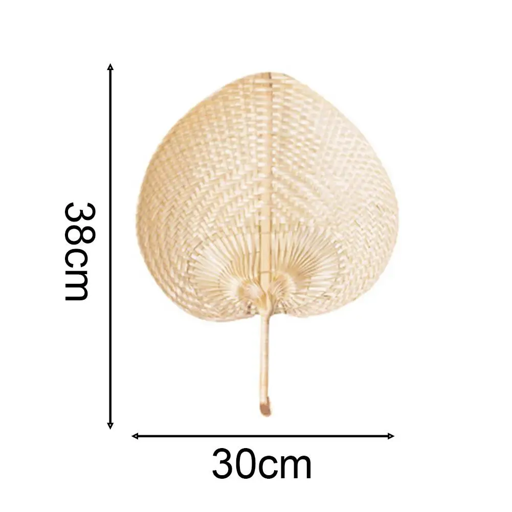 1 шт. ручной работы DIY бамбуковый тканый вентилятор в форме сердца летний Вентилятор охлаждения ручной работы DIY бамбуковый тканый вентилятор в форме сердца летний