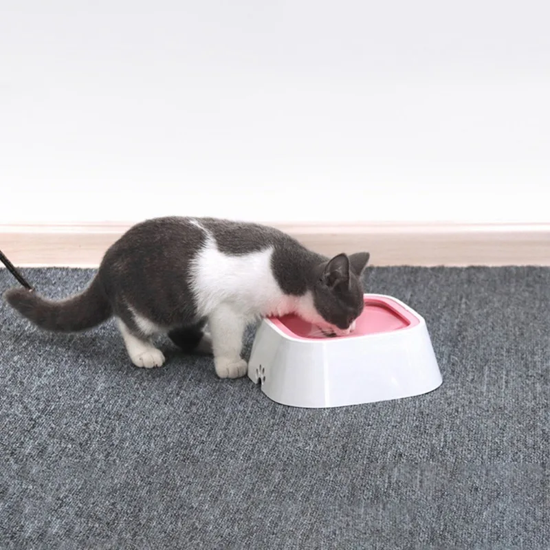 Pet Floating Bowl Anti Splashing Not Wetting Mouth Water Feeder Anti-slip Pet Bowl