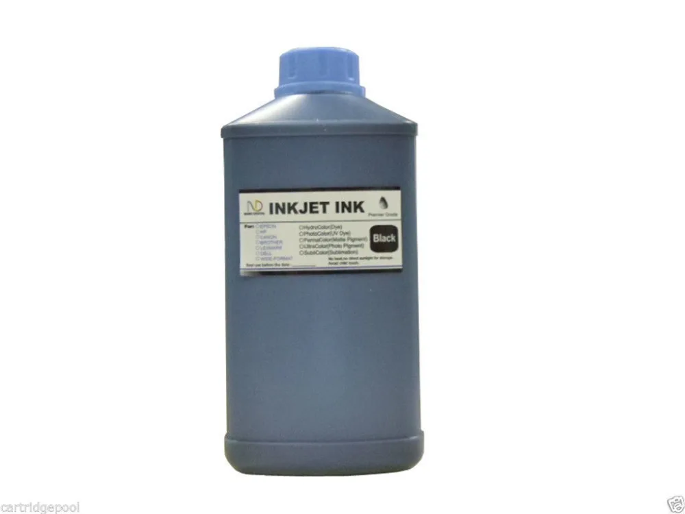 2015 New 1 Liter Refill Bulk Black Ink for All HP Canon Dell Brother Printers 34oz [New ink