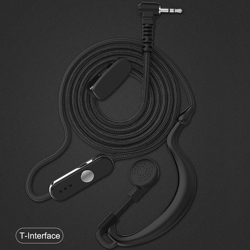 

Walkie Talkie Headset Earpiece Ear Hook Earphone Two Way Radio Headset T Type 2.5MM Earphone For Motorola Hytera JIANGKE Haoyu