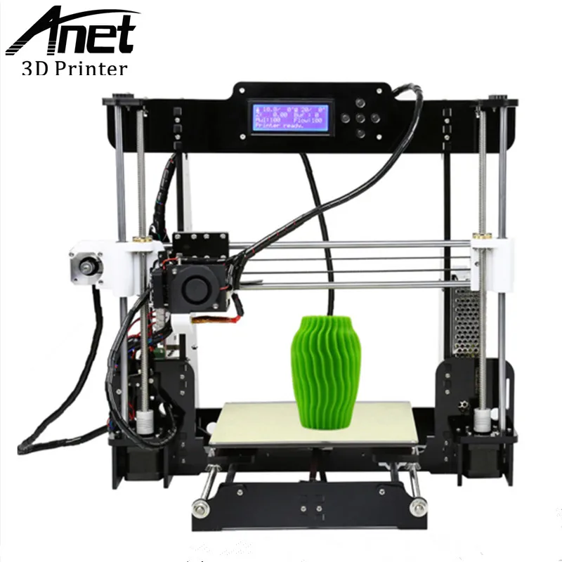 ANET A8 Full colors 3d printer Reprap Prusa i3 precision with Filament+Hotbed+Machine+SD Card+5 Keys LCD screen Moscow warehouse