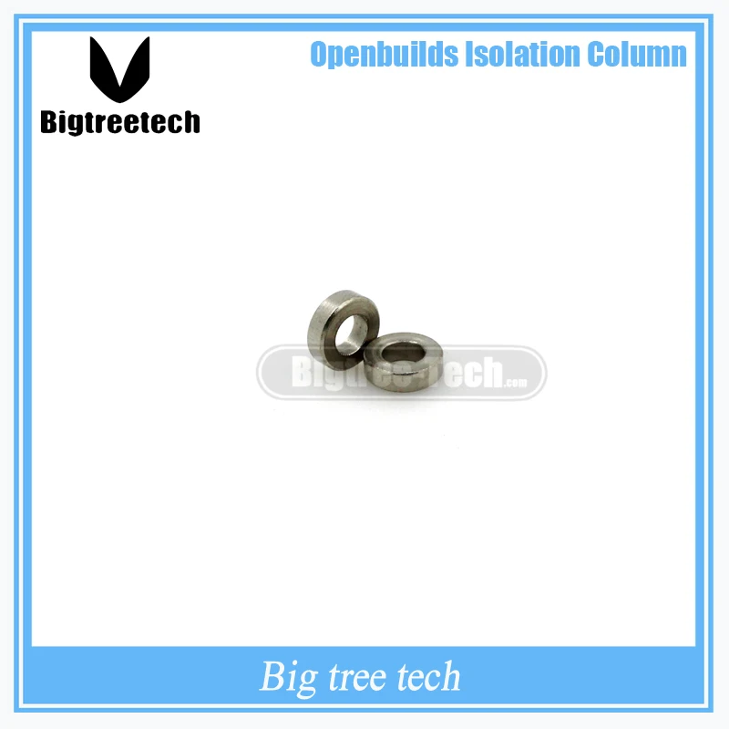 

10 PCS Openbuilds Isolation Column Separate Pillar Quarantine Bore 5.1mm for v-slot Thickness 3mm Carbon steel c-beam