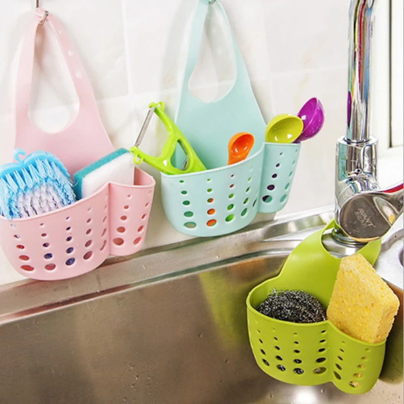 

Kitchen Bathroom Goods Organizer Everything for The Storage Basket Rack Cuisine Drainer Convenient and Convenient Simple Indoor