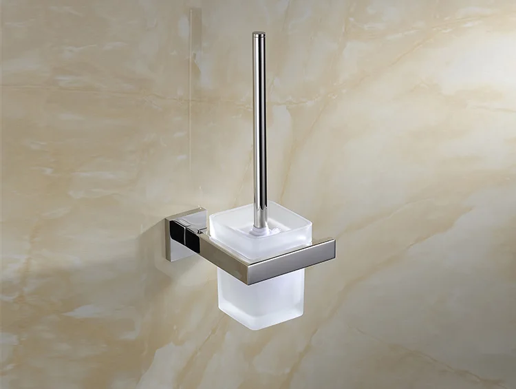 toilet brush holder AUSWIND квадратная база из нержавеющей стали набор аксессуаров для ванной комнаты настенный набор аксессуаров для ванной комнаты современный - Цвет: toilet brush holder