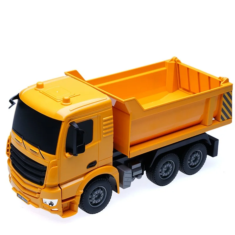 Boy Gift Toy Dumper Tilting Cart RC Truck 30 Mins Radio Control Tip Lorry One Key Auto Lift Engineering Container Vehicle RC Toy 3