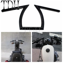 Черный " Z Bars Drag мотоцикл руль откатная 1 дюймов Ручка Бар для Harley Honda Suzuki Yamaha Bobber Chopper Кафе Racer
