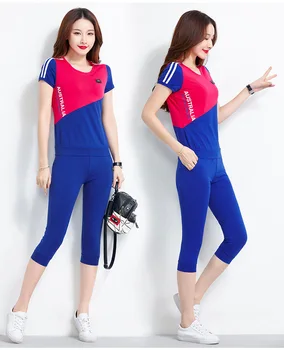

Newest Style Colourful T-shirt and Pants Sportwear Fashion Tracksuit