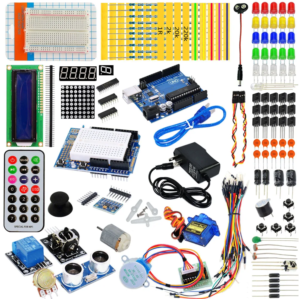 

KEYES learning kit with a dedicated power supply 9V-1A for arduino