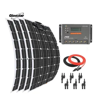 

Solar Panel 300 Watt 12 Volt Flexible Solar Panel Kit with 30A LCD EP Solar Controller for Battery Charger RV Boat