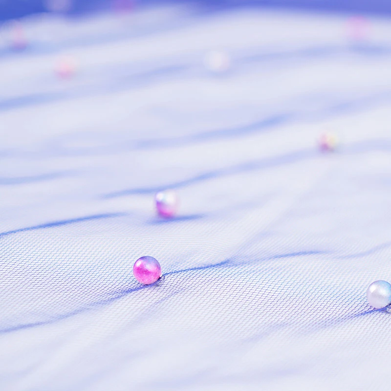 1 м/2 м/5 м ширина 150 см Радужный Блестящий Жемчуг органза тюль ткань для свадебного платья юбки украшения одежды DIY ткани