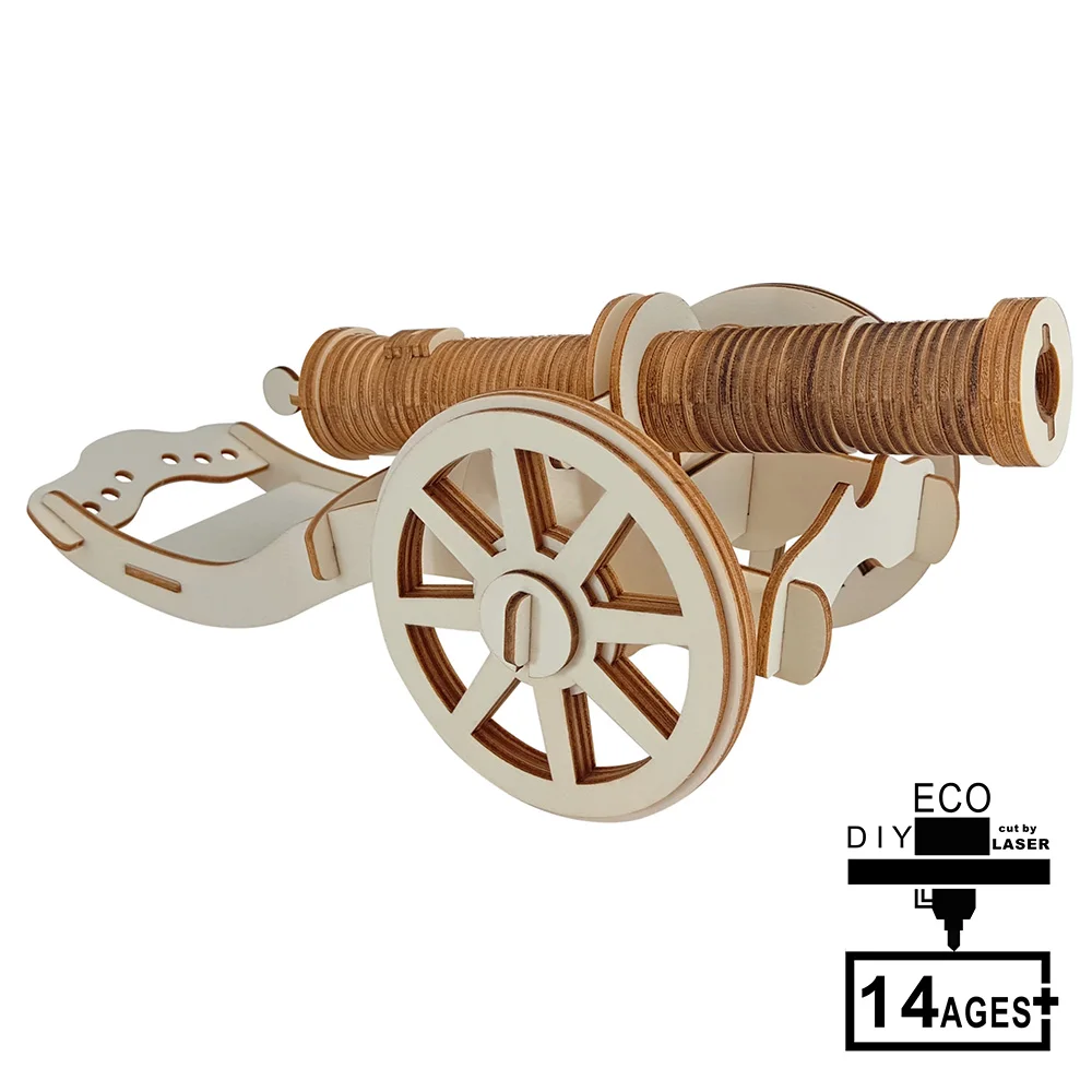 

ATOYX DIY Ming Dynasty Artillery Toy Wood Handmade 3D Puzzle piece Assembling Toy Puzzle Game Building Model Kit