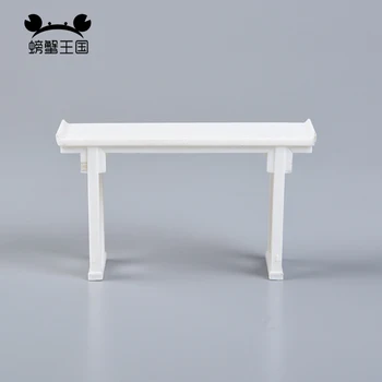 

6pcs 1:25 Dollhouse mini Furniture Miniature Doll accessories Chinese Style Plastic Tea Writing Table