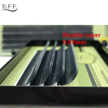 BFF, 4 ряда, большая емкость, 3D, высокое качество, натуральные, 0,07 мм, двойной слой, накладные ресницы, макияж, индивидуальные ресницы для наращивания