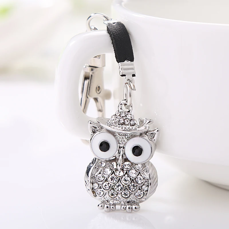 XDPQQ Jewelry Three-dimensional Hollow Metal Owl Keychain Wallet Car Pendant Men and Women Clothing Wild Jewelry Gifts - Image 2