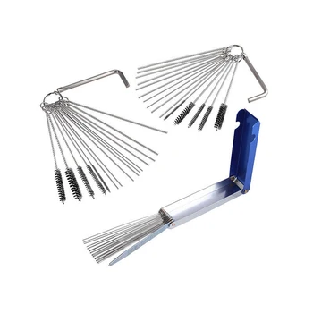 

Carburetor Cleaning Kit 30 Needles Brushes Hexwrench Carb Dirt Jet Cleaner Tool