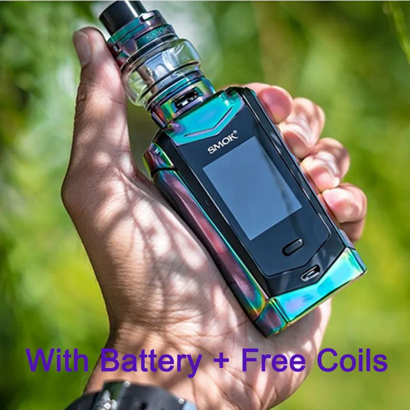

Electronic Cigarette SMOK SPECIES Kit 230W Touch Screen Box Mod 5ml TFV8 Baby V2 Tank with A1 A2 Coil with Battery SMOK Vape