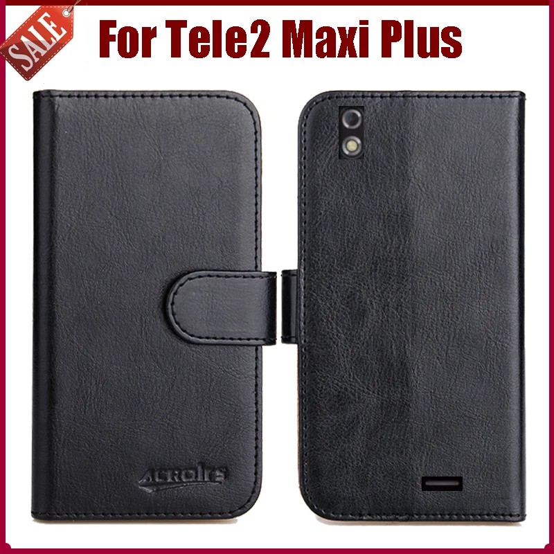 

Hot Sale! Tele2 Maxi Plus Case New Arrival 6 Colors High Quality Flip Leather Protective Cover For Tele2 Maxi Plus Case