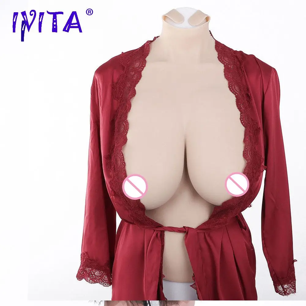 IVITA Горячая продажа реалистичные силиконовые формы для груди полутела
