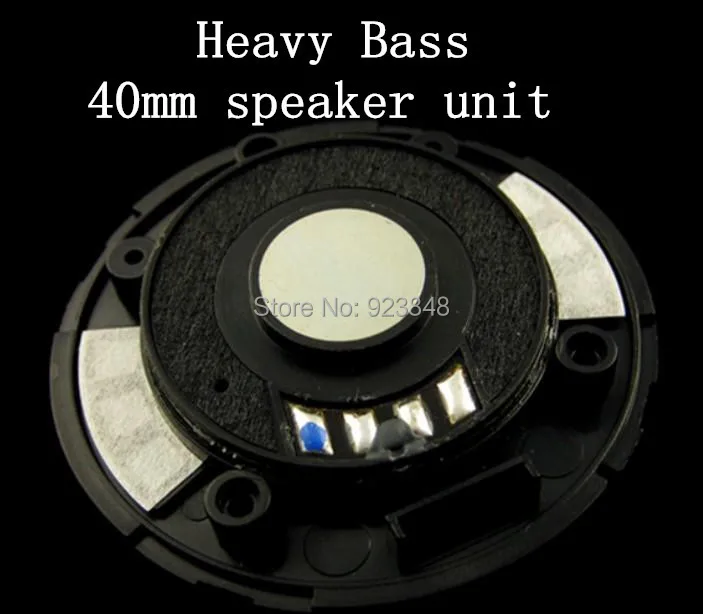 40MM font b speaker b font unit headset driver Heavy bass unit 1pair 2pcs