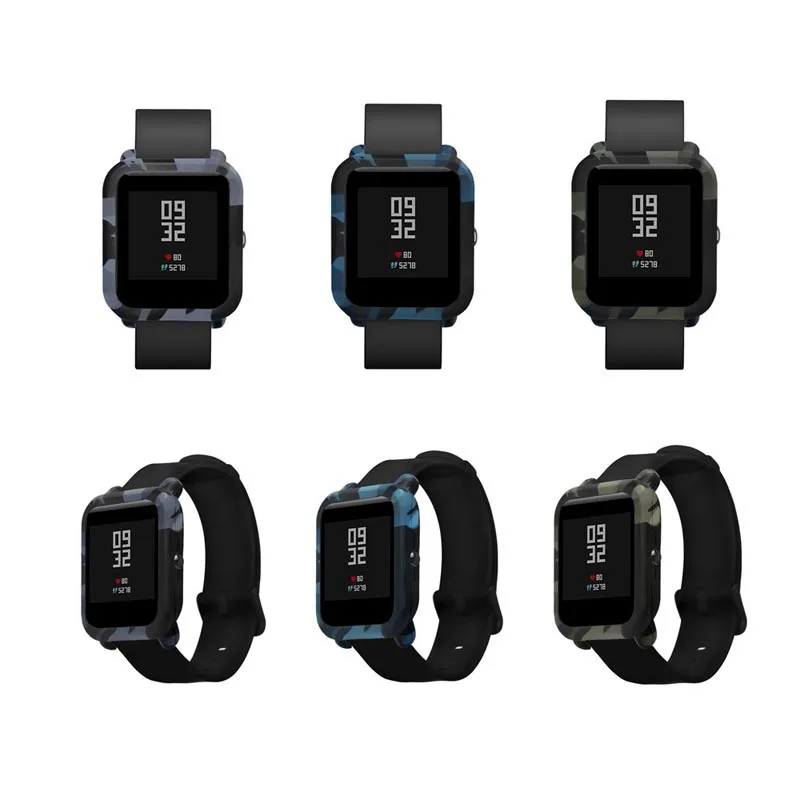 

Slim Frame Silicone Case Cover Protect Shell Bumper Case for Huami Amazfit Bip Younth Watch SD998