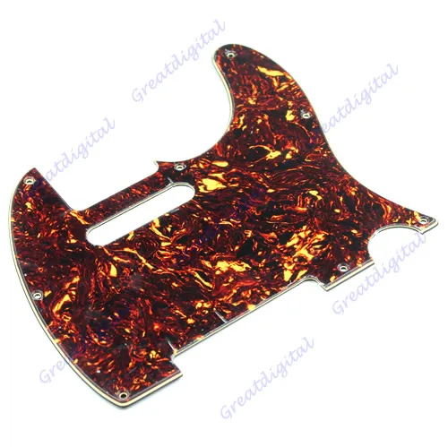 

Dark Red Pattern 8 Hole 3 Ply Flame Pickguard For Fender Telecaster Guitar Parts