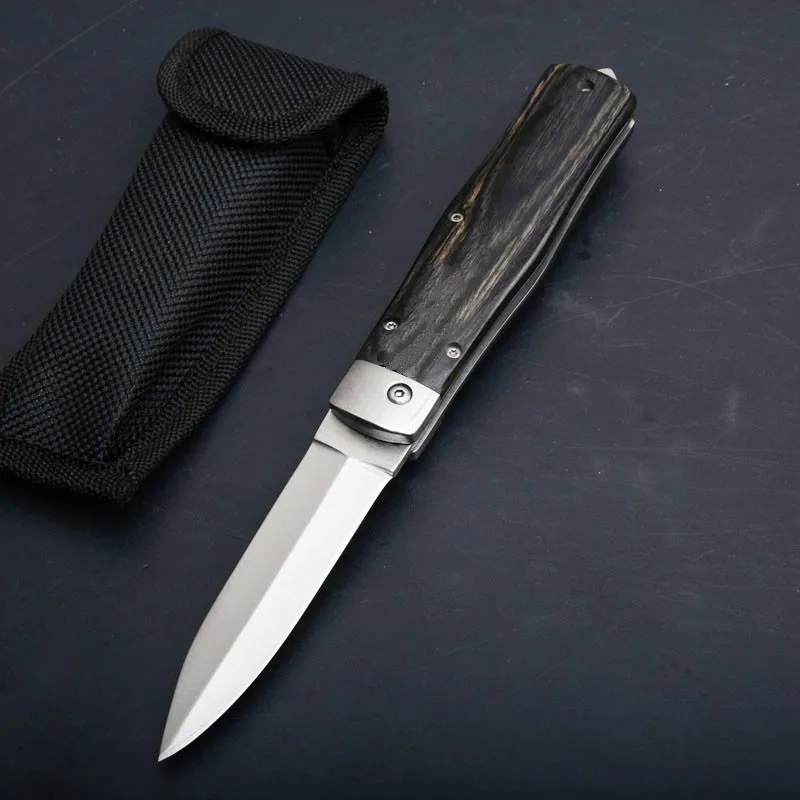 

North American 9-inch 60HRC color wood folding knife (7cr17mov steel) survival folding knife multi-purpose tactical knife
