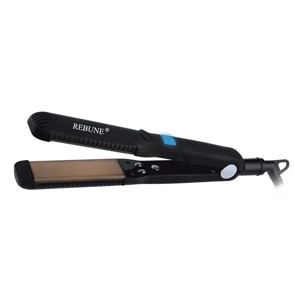 

REBUNE Hair Straightener Salon Ceramic Tourmaline Flat Iron, 360Degree Swivel Cord, 4 Modes For Dry Wet Hair