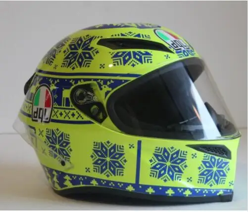 Мотоциклетный шлем с хвостовым крылом, модный мотоциклетный шлем для мужчин и женщин, зимний теплый противоослепляющий гоночный шлем - Цвет: 4