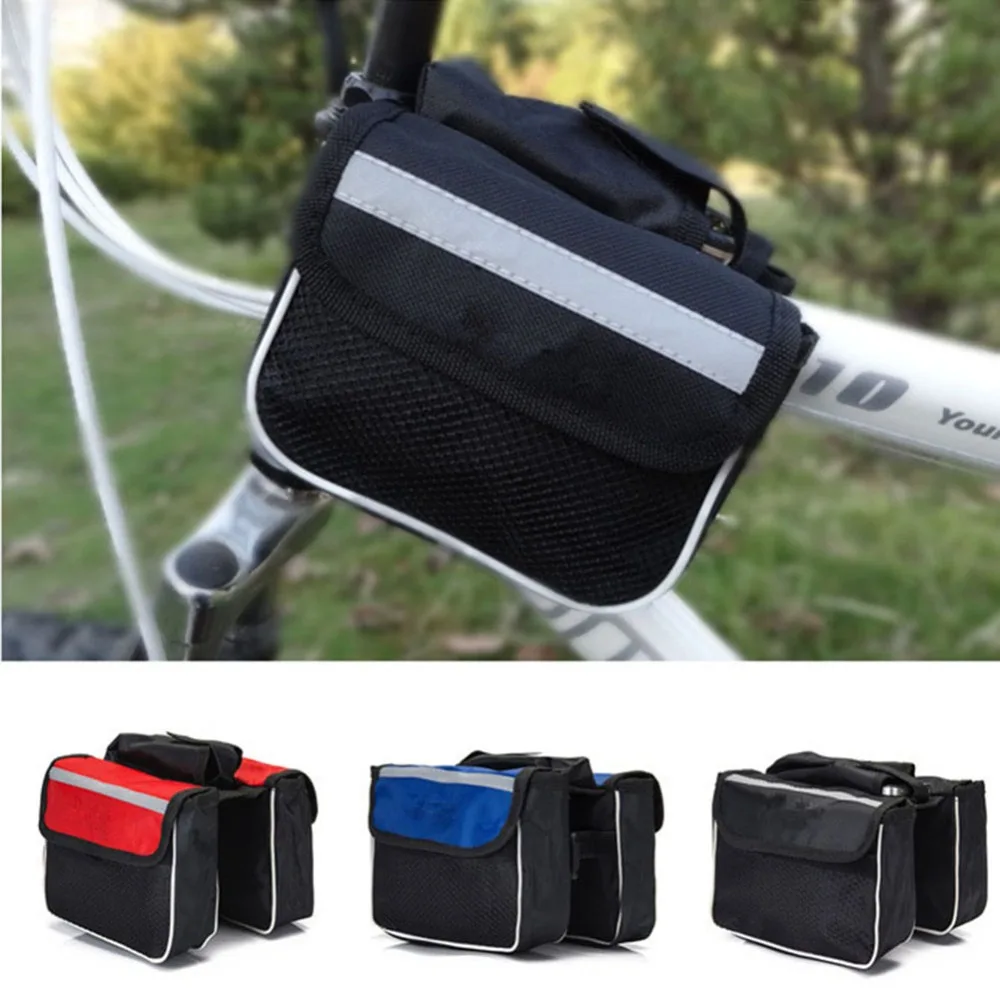 3 in 1 Cycling Bike Sport Bicycle Frame Pannier Front Tube Both-Side Cycle Bag