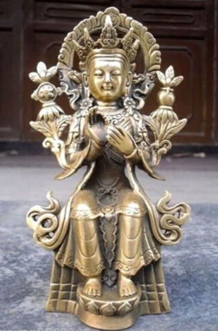 

Tibet Tibetan Buddhism Maitreya Bronze buddha Statue