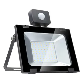 

10W/20W/30W/50W/100W Thin 110V PIR Motion Sensor Floodlight IP65 Waterproof Interactive Flood Light Outdoor Security Lighting